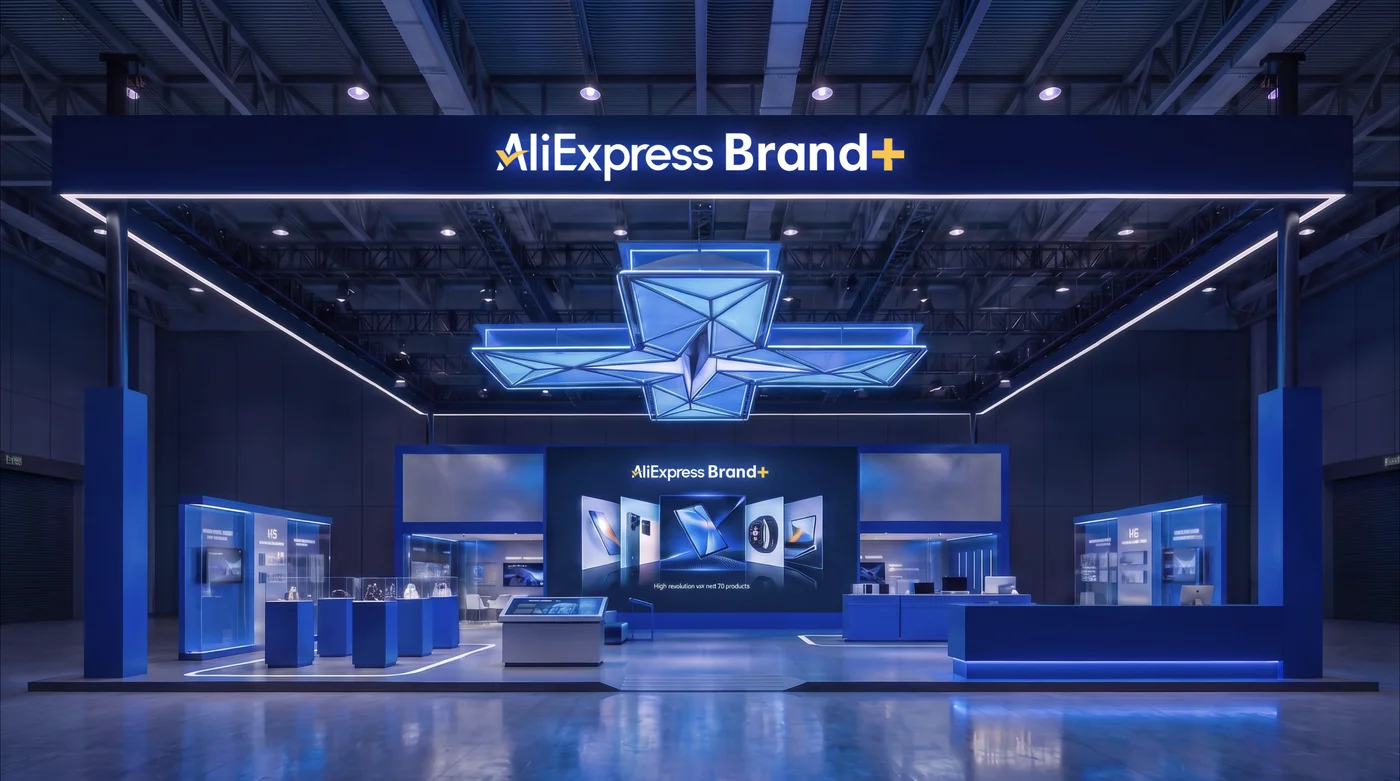 AliExpress Brand+ IFA 展台正面全景设计