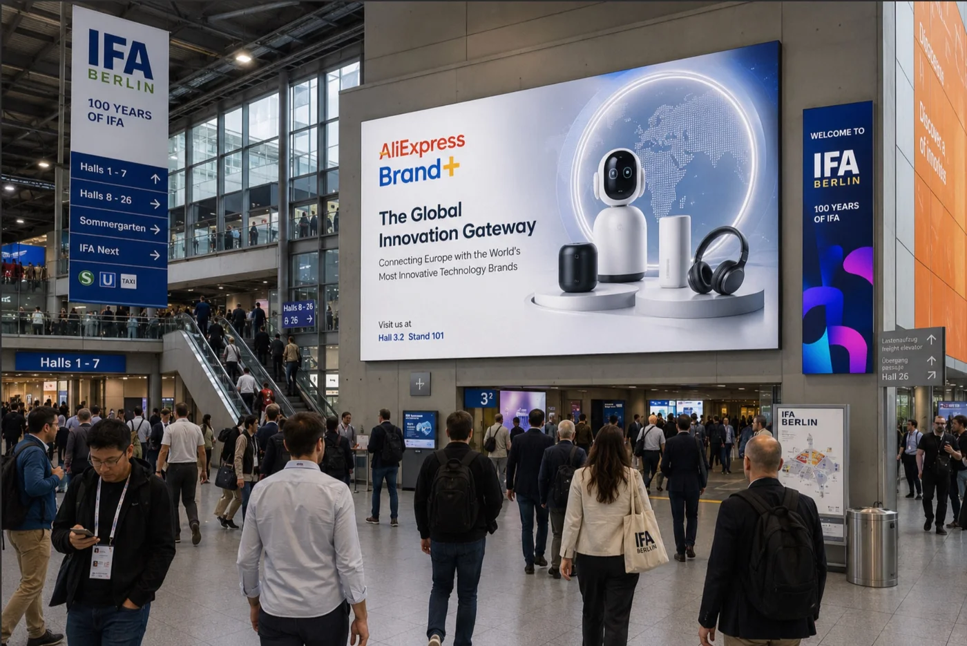 IFA Berlin 展馆内 Brand+ 巨幅广告